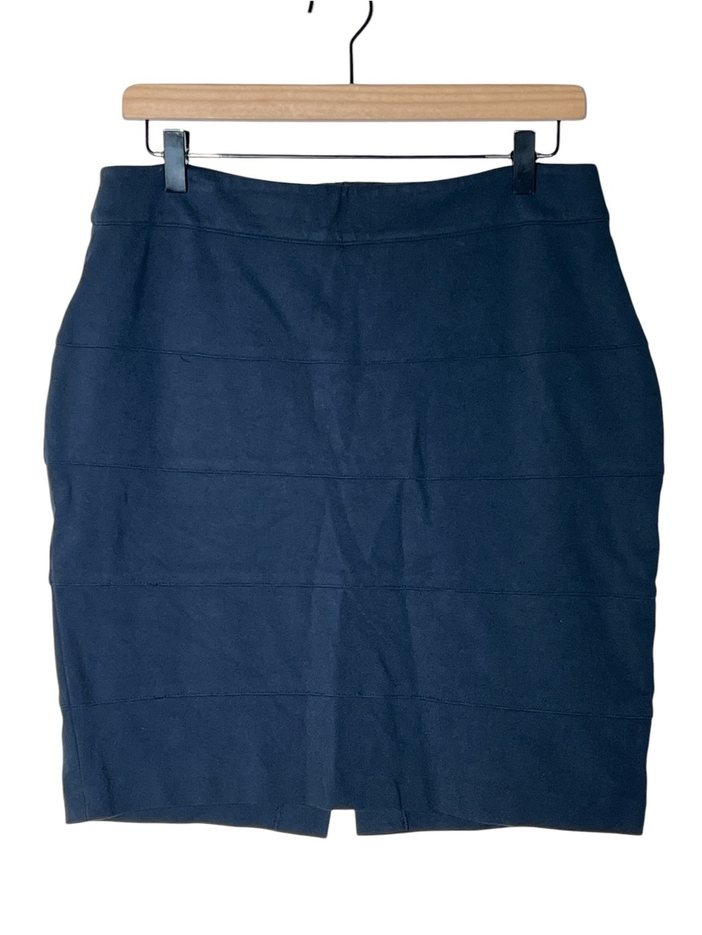 Anthropologie Thalian navy blue straight pencil skirt size 8 B189